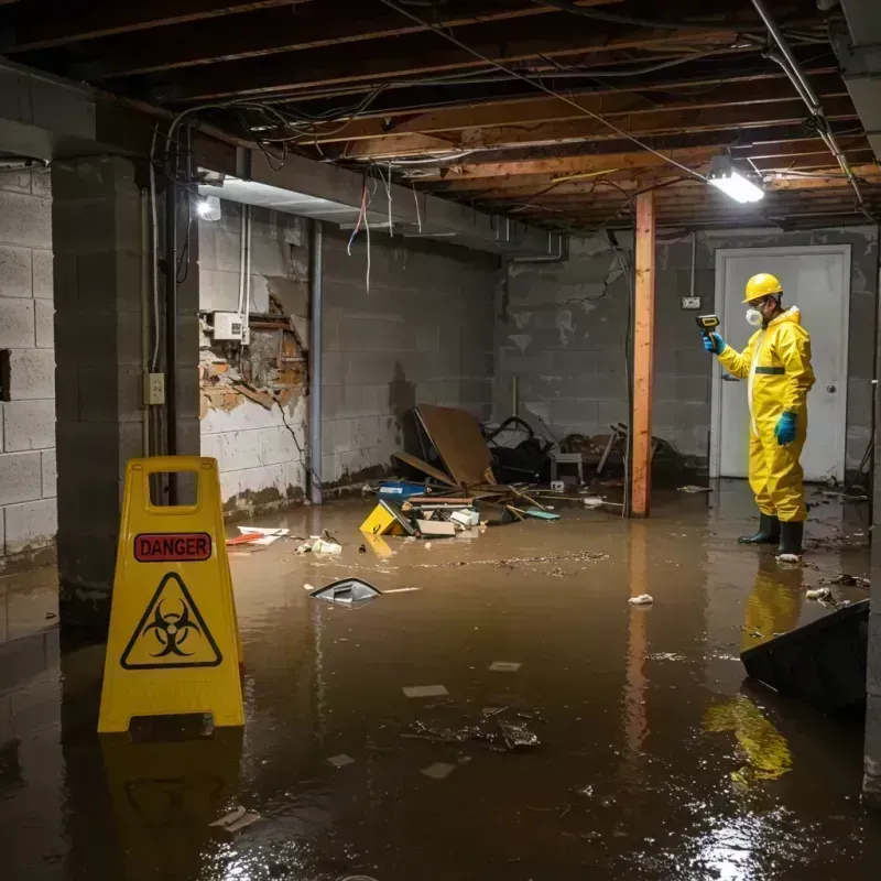 Flooded Basement Electrical Hazard in Three Lakes, WA Property